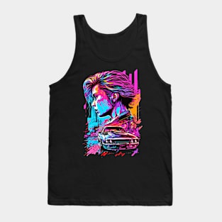 Neon Cyberpunk Driver - V1.01 Tank Top